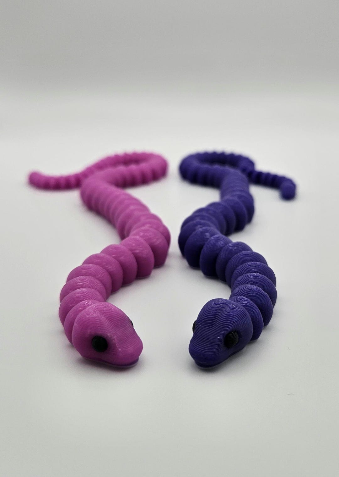 Pink/purple Temperature Color Changing Snake | 3D Printed Articulating ...