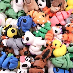 Strong & Durable Pocket Pets (0.8-1.5in) | Random Packs | BULK PRICING AVAILABLE | 3D Printed Mini Fidget Animals