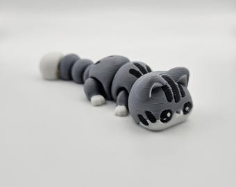Cutie Kitten | 3D Printed Articulating Flexi Fidget - Etsy