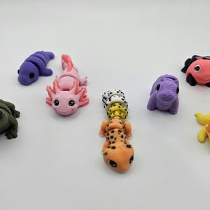 Fluss & See Tasche Haustier Add-Ons | 3cm-5cm | 3D Gedrucktes Artikulieren Flexi Fidget