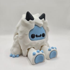 Yeti - Abominable Snowman | 3D Printed Articulating Flexi Fidget