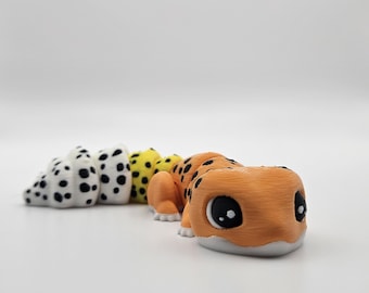Spotted Gecko | 3D Printed Articulating Flexi Fidget