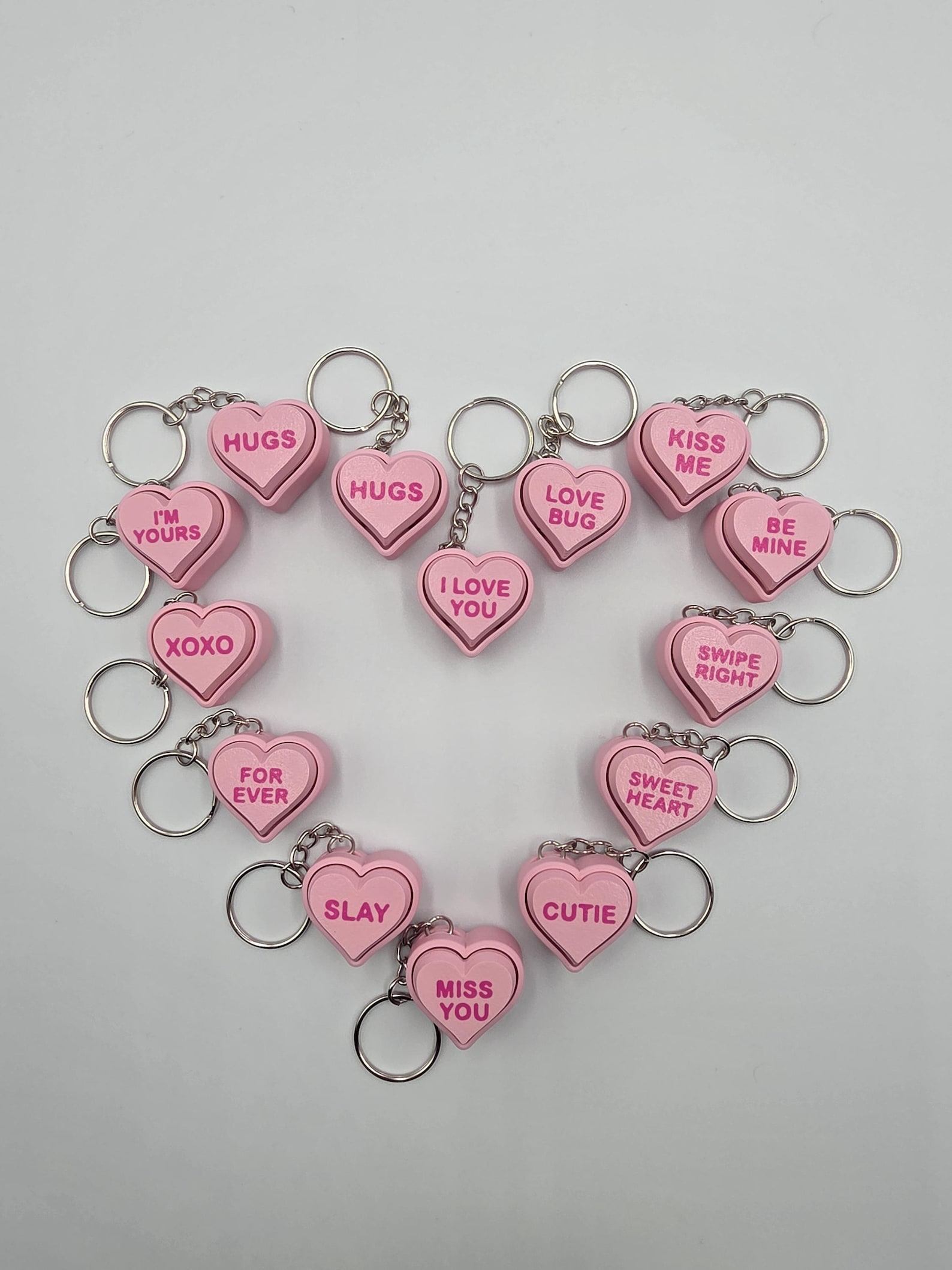 Conversation Heart Keychain | 3D Printed Fidget Clicker - Etsy