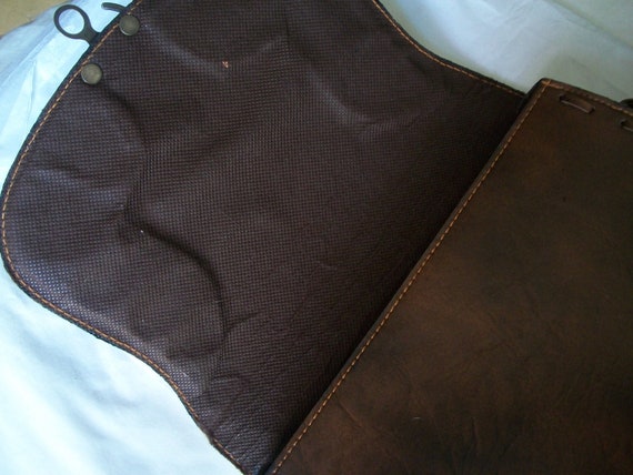 Quality Vintage Faux Leather saddle bag purse, Vi… - image 5