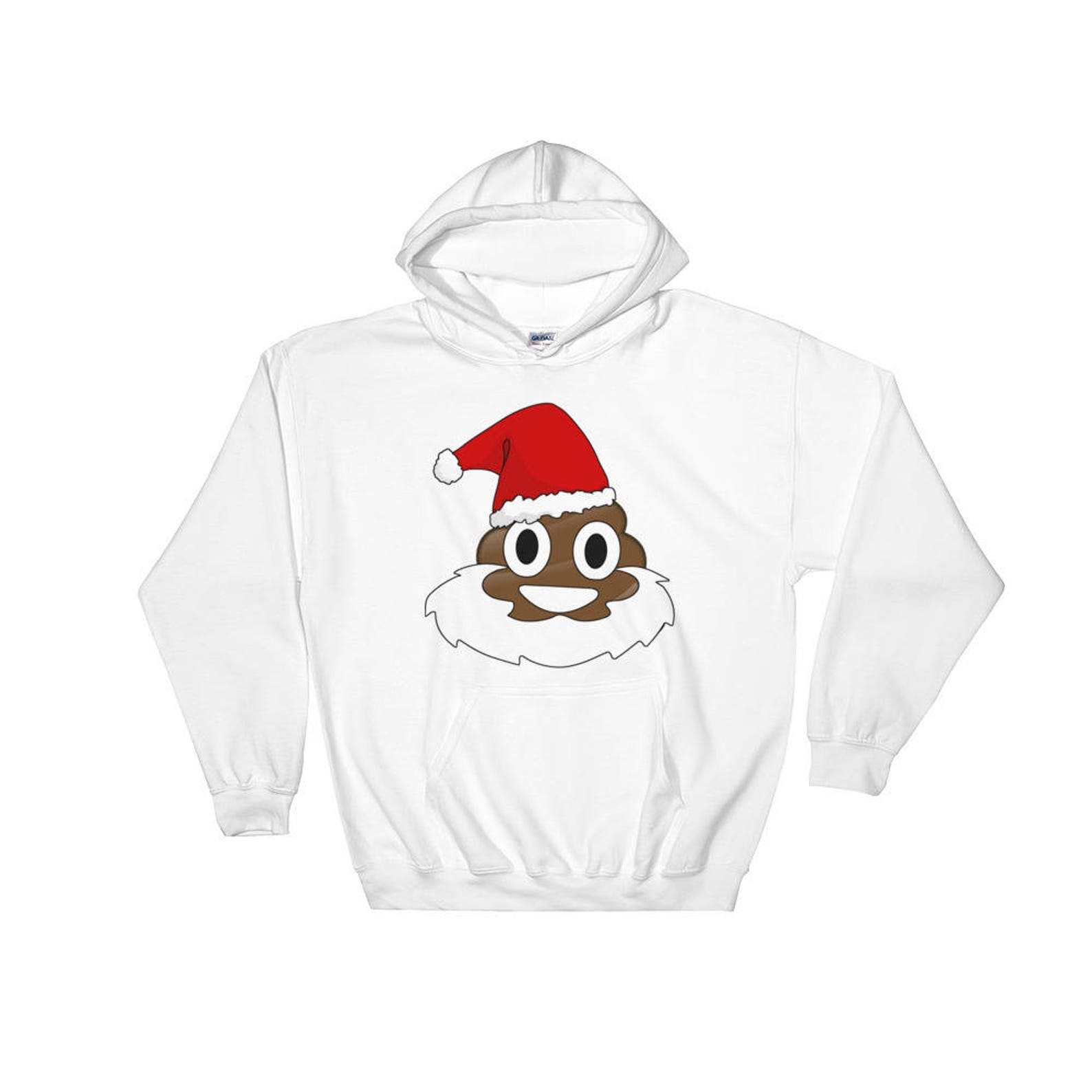 Santa Poop Emoji Hoodiesanta Poop Shirtpoop Emoji Hooded Etsy UK