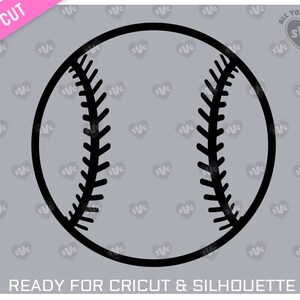 SVG BASEBALL BALL svg For cutting machines (Cricut, Silhouette, ScanNcut, Brother,…) - svg, dxf, png, ai format provided.