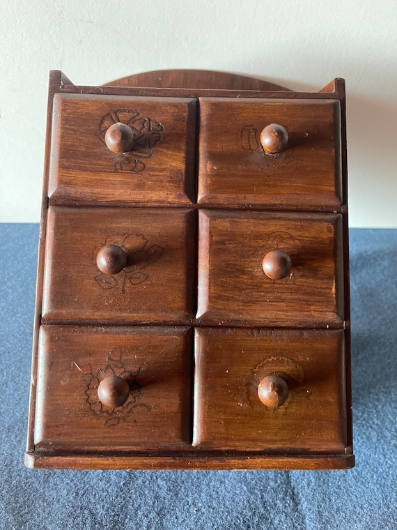 ヴィンテージ木製小引き出し - Etsy 日本