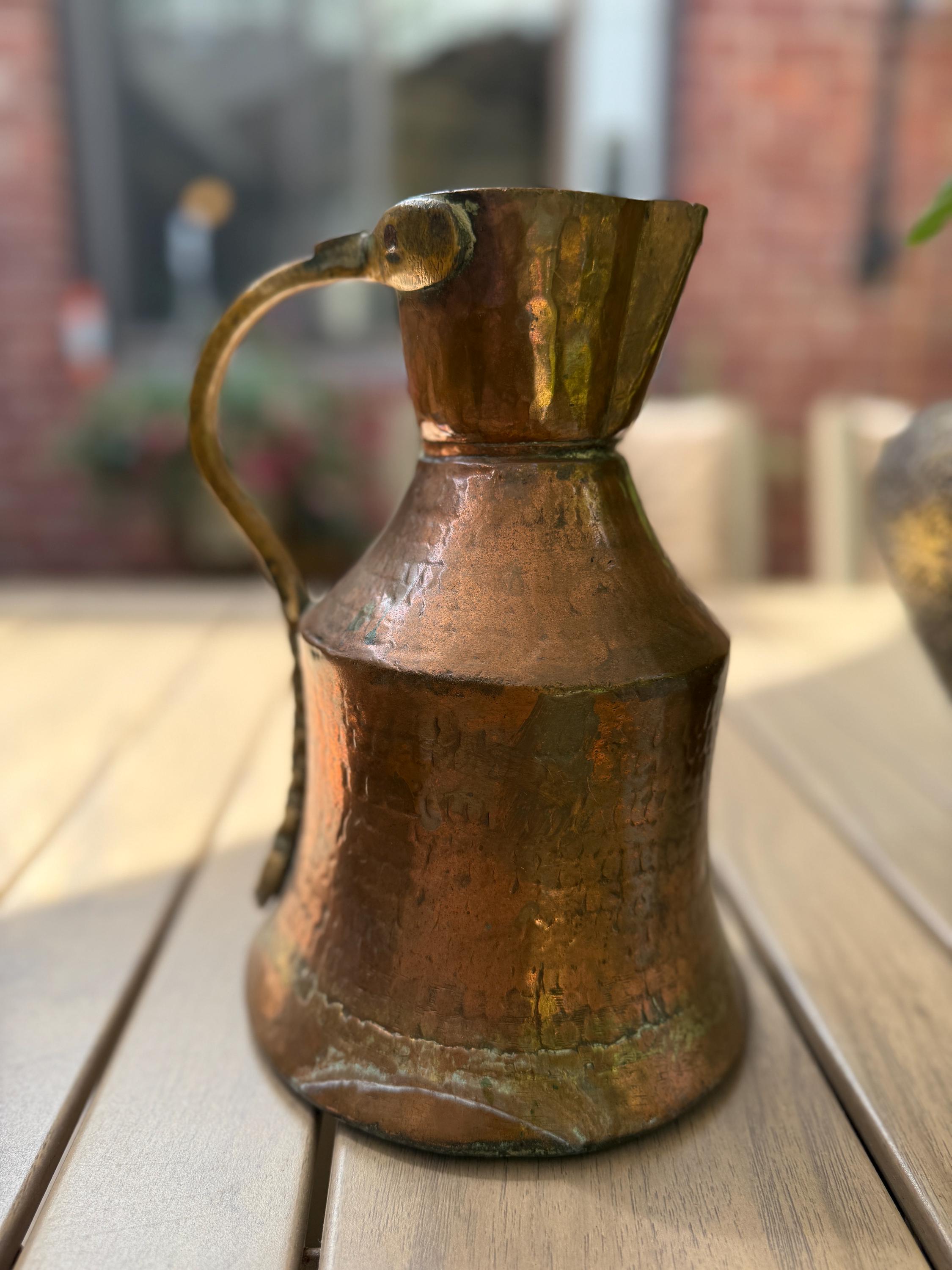 手作りの銅製水差し、トルコ風水差し、イブリック - Etsy 日本