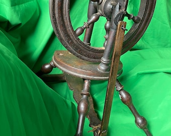 Antique Handmade Spinning Wheel