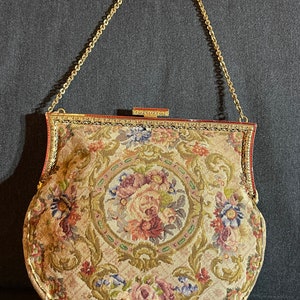 Antique Tapestry Bag - Etsy Canada