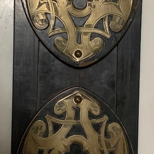 Handmade Gothic Wooden Bookend: Antique Brass Expandable Book Rack