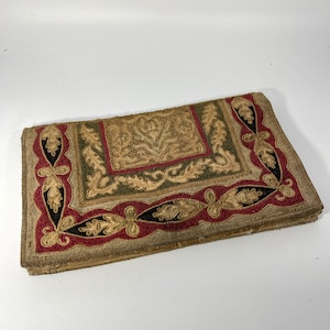 Antique French Embroidery Clutch