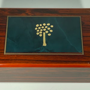 The Loria C. Vintage Red Wooden Jewelry Box