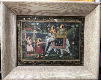 Indian Traditional Hand Painting On Silk