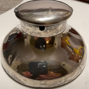 Antique Birmingham Sterling Silver Inkwell