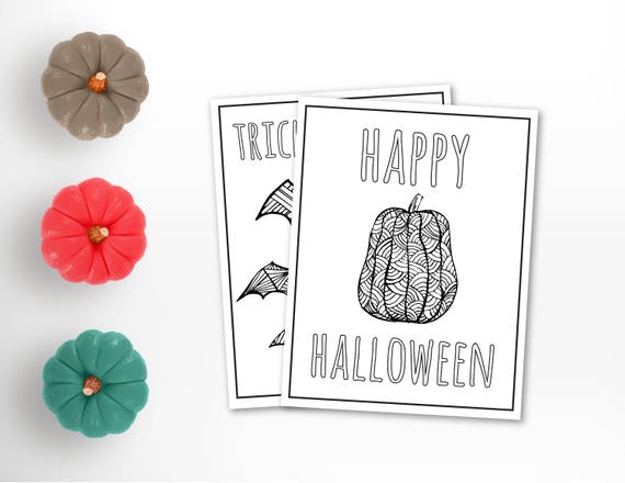 Happy Halloween Pumpkin Coloring Page
