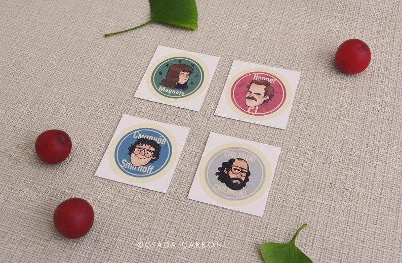 Stranger Things pack \u2022 Round Stickers