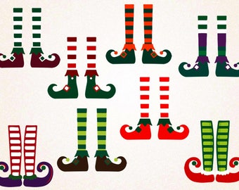 Elf Legs Clipart/Christmas Clipart/Elf Legs SVG,PNG 300 ppi,eps