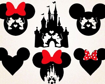 Disney Castle SVG/Disney Silhoutte/ Minnie svg /Mickey svg ...