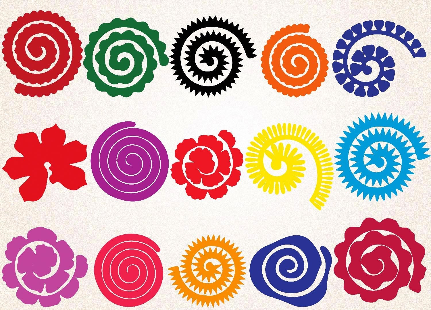 Rolled Flower Svg Free Download - Layered SVG Cut File - Best Free