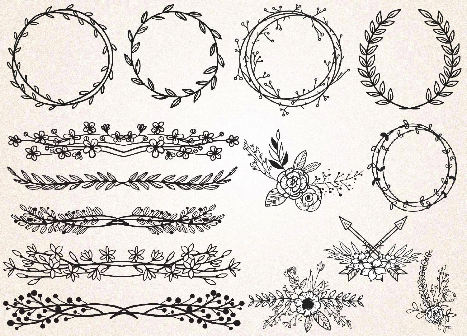 Download Text dividers SVG PNG/page ornaments/laurel wreath/page | Etsy