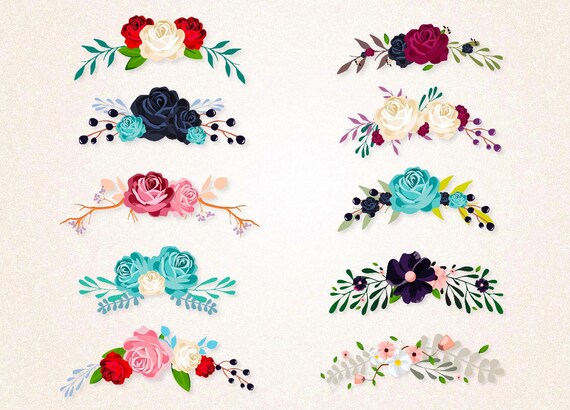 Download Floral Bouquets svg png /Flowers SVGPNG 300 ppi/Floral | Etsy