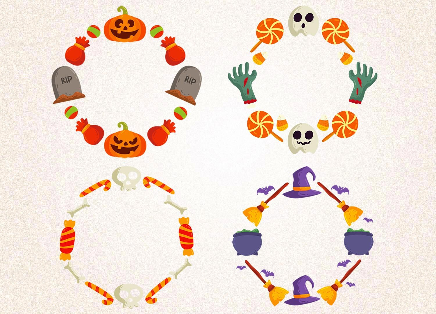 Download Halloween Wreaths svg/halloween svg/halloween | Etsy