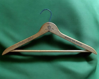 Vintage Hilton Hotels Across the Nation Wooden Advertising Hanger