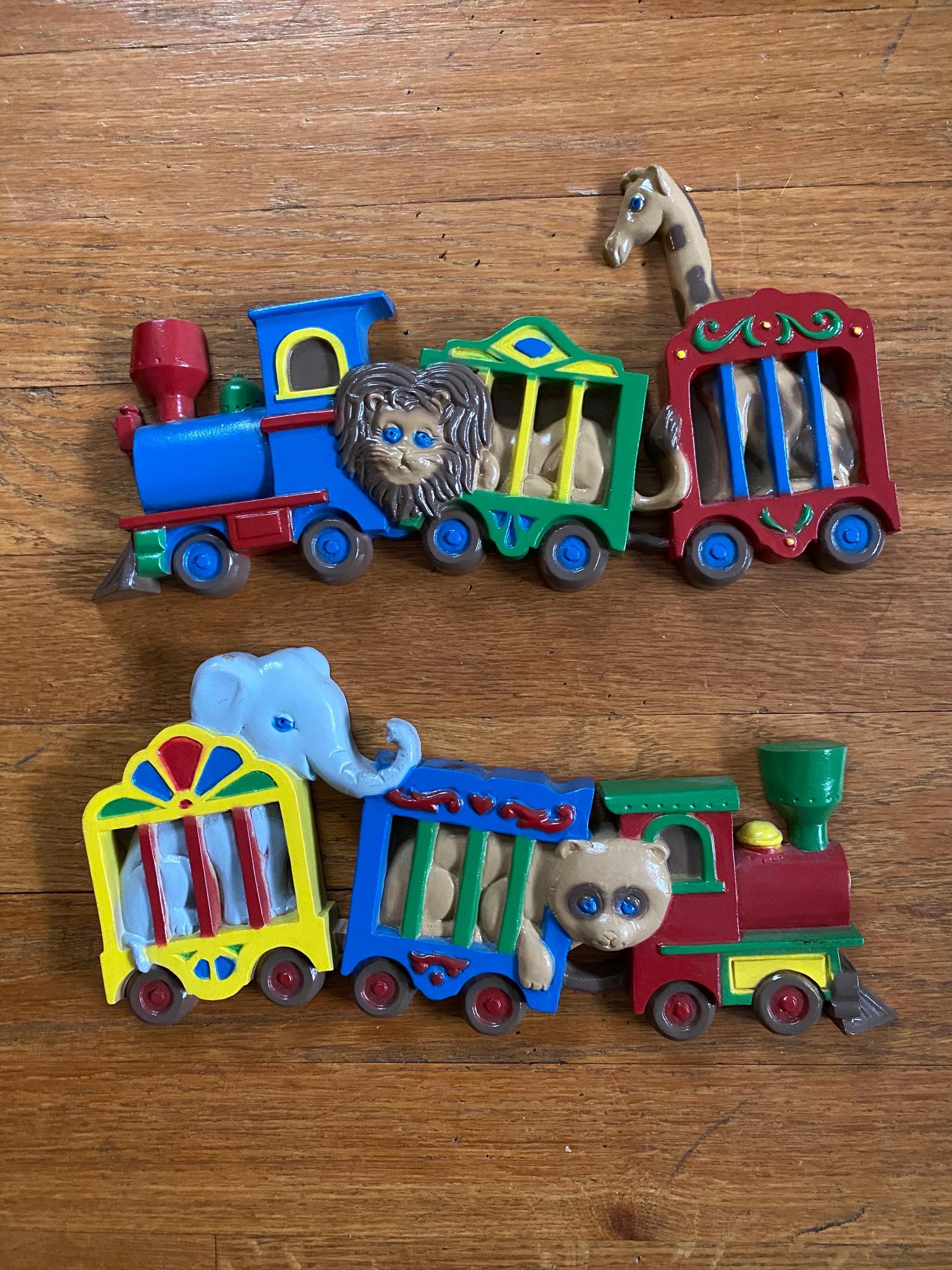 Vintage Burwood 1990 Animal Circus Train Wall Décor - Etsy Israel