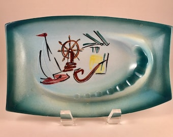 Vintage Spray Décor Vintage 50's Nautical Ashtray Key Tray