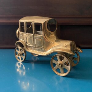 Vintage Brass Decorative Model-T Car Automobile