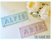 Personalised children 39 s door sign- Kids room nursery decor - personalised gift for kids, scandi nursery decor