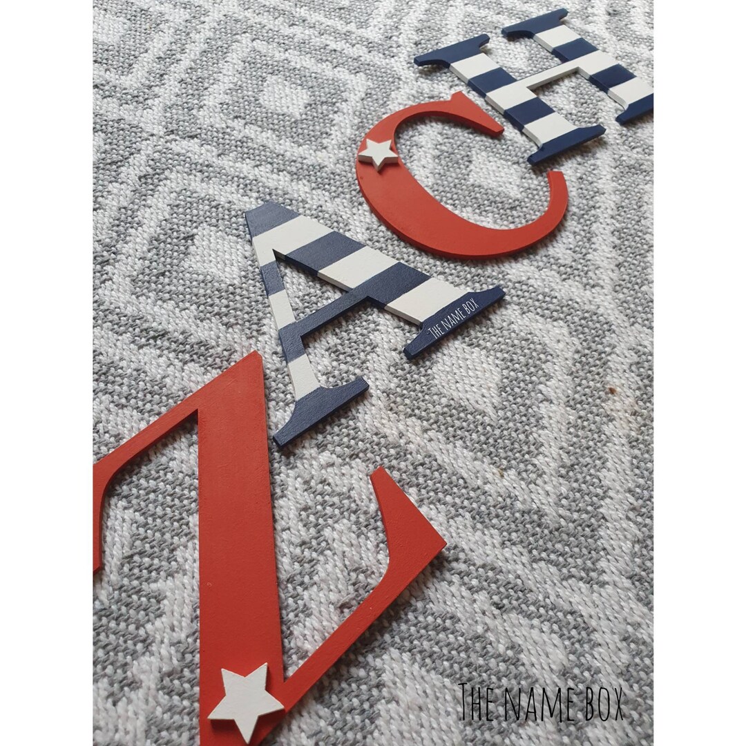 Personalised Children's Wall Letters, Toy Box Letters, Gift for