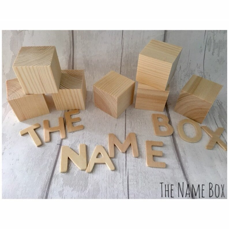 Nursery Blocks Name Blocks Wooden Blocks Wooden Letters Etsy UK