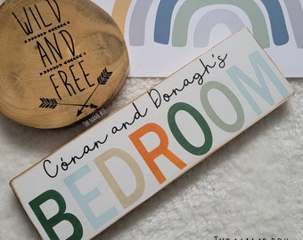 Personalised bedroom door sign- childrens name plaque - bedroom door sign