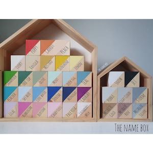 Personalised wooden name blocks, Nursery blocks, wooden letters blocks image 8