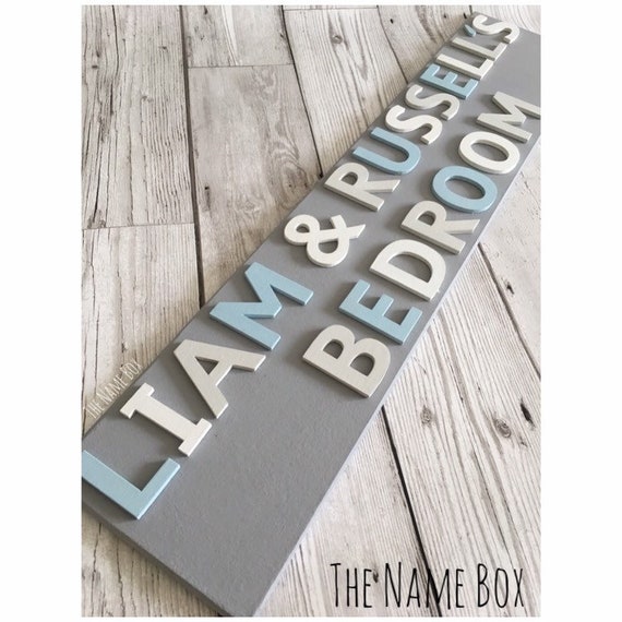 Bedroom Door Sign Childrens Bedroom Sign Personalised Bedroom Sign Personalised Name Plaque Kids Room