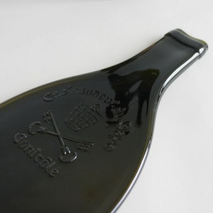 Recycled red wine bottle tray - Côte du Rhône - Chateauneuf du pape