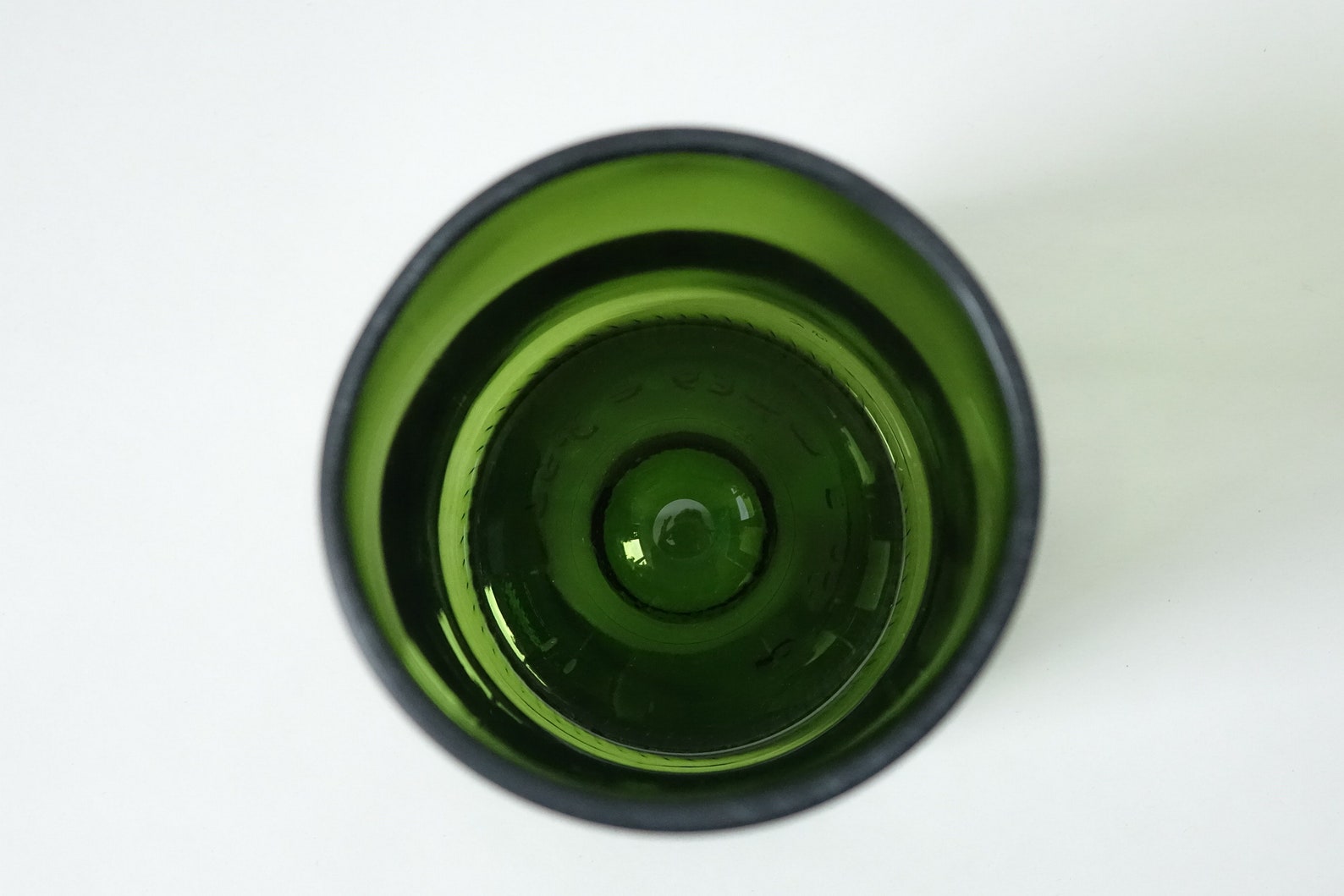 Verre recyclé cul de bouteille 25 cl Etsy France