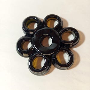 Återvunnet glasblommor eller sticklingshållare - brun färg
