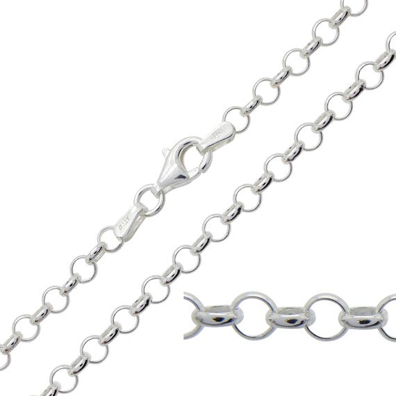 Catena Rolò Belcher In Argento Sterling, Larghezza 1,5 Mm - Foto 5