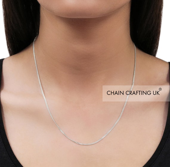 925 Sterling Silver Curb 1.5mm Chain 