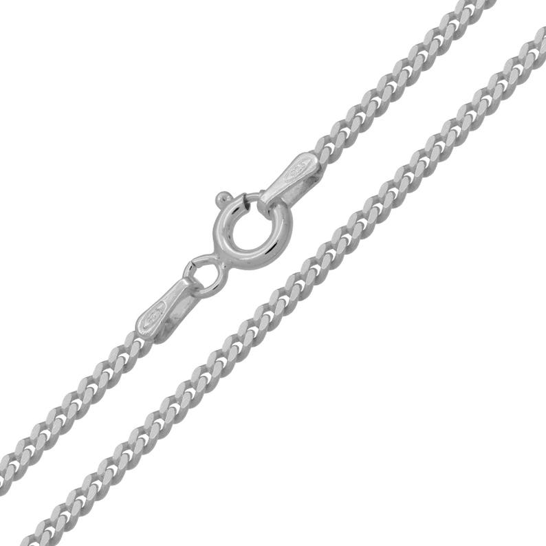 925 Sterling Silver Curb 2mm Chain Necklace 16 18 20 22 24 26 28 30 inches
