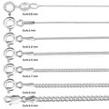 925 Sterling Silver Curb Rope Figaro Belcher Box Chain Necklace 14 16 18 20 22 24 26 28 30 Inch Solid Silver UK