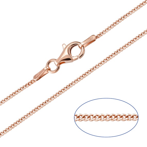 9ct rose gold curb chain discount