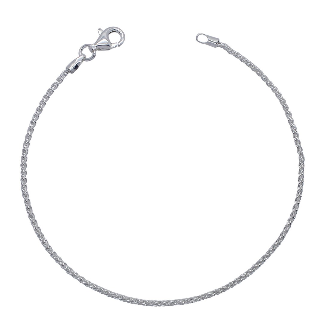 Sterling Silver Spiga Bracelet 1.3mm 6.5