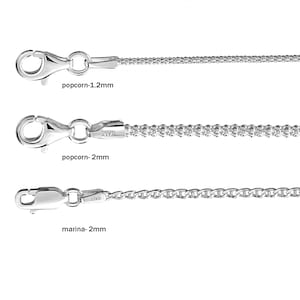 925 Sterling Silver Curb Rope Figaro Belcher Box Chain Necklace 14 16 ...