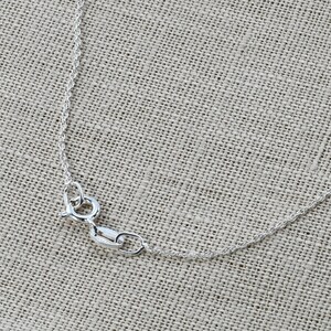 925 Sterling Silver Loose Rope 1mm Prince of Wales Chain Necklace 16 18 ...