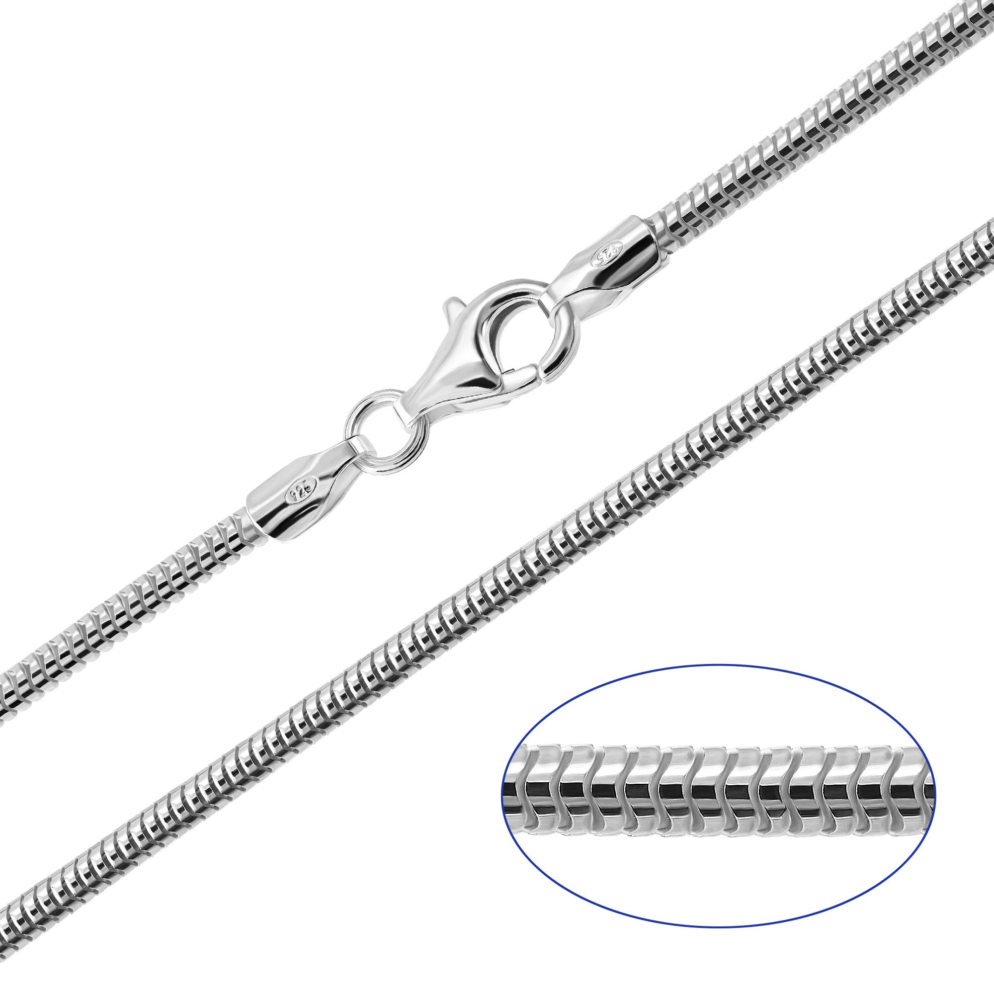 ベース silver925 chain necklace S925 Silver Fox Tail Hand Woven Chain Necklace For Men - Parma