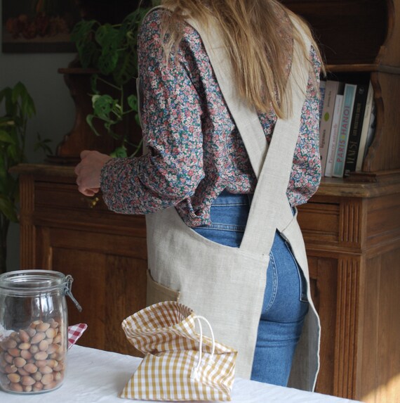 Japanese apron pink clay Aprons Home & Living Cleaning Supplies